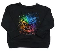 Čierna mikina so sobom a škvrnami George