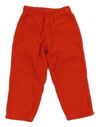 Červené fleecové tepláky Disney