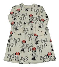 Smetanové teplákové šaty s Minnie George