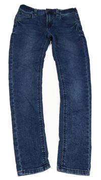 Tmavomodré teplákové curved skinny rifle C&A