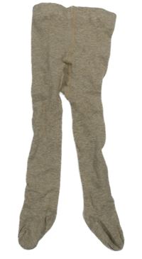 Hnědé melírované punčocháče H&M