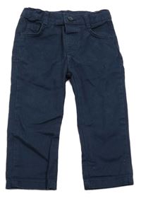 Tmavomodré plátenné nohavice LC Waikiki