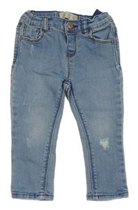 Modré skinny rifle s prošoupáním Zara