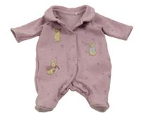 Starorůžový teplákový overal s Králíčkem Petrem Tu