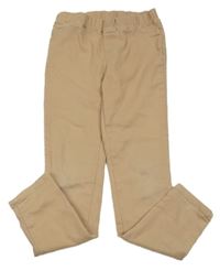 Hnedé plátenné elastické nohavice LC Waikiki