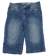 Modré teplákové rifľové kraťasy Chapter Young