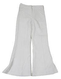 Bílé flare kalhoty F&F