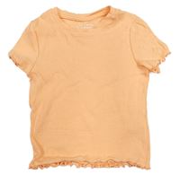 Meruňové rebrované tričko zn. Primark