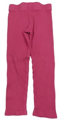 Ružové rebrované legíny H&M