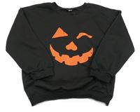 Čierna mikina s tekvicou