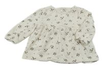 Biela vzorovaná kvetovaná tunika C&A