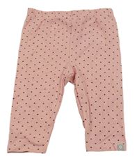 Ružové vzorované crop legíny Liegelind