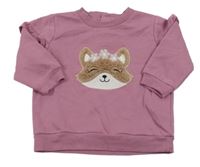 Ružová mikina s líškou