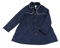 Tmavomodrý šusťákový jarní kabátek