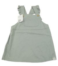 Nové - sivé ľahké na traké šaty s volánikmi a vreckom H&M