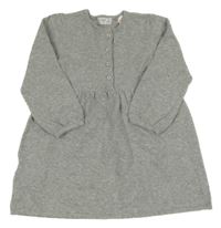 Sivé melírované úpletové šaty Mango