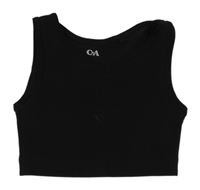 Čierny športový crop top C&A