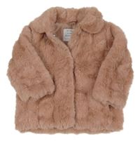 Starorůžový kožešinový podšitý kabátek Primark