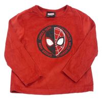 Červené plyšové triko - Spiderman Primark