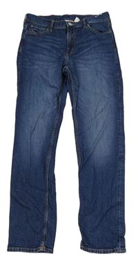 Tmavomodré slim fit rifle H&M
