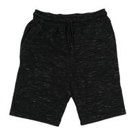 Čierne melírované teplákové kraťasy zn. Primark