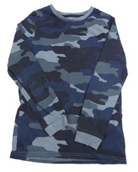 Tmavomodré army tričko M&S