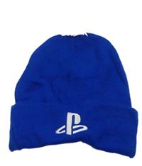 Modrá čepice s bambulí - Playstation
