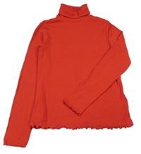 Červený žebrovaný rolák M&S