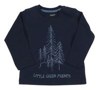 Tmavomodré triko se stromy Lupilu