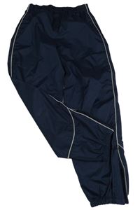 Tmavomodré šušťákové vodeodolné nohavice Tchibo