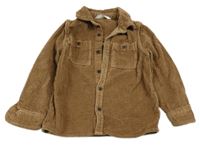 Hnedá menšestrová košeľová bunda M&S