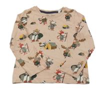 Ružové tričko so zvieratkami C&A