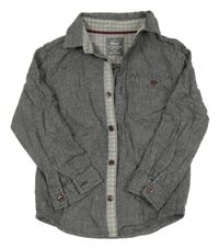 Sivá melírovaná košeľa Rebel