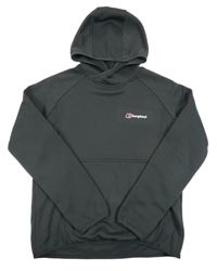 Antracitová thermo mikina s logem a kapucí Berghaus