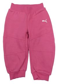 Růžové tepláky s logem Puma
