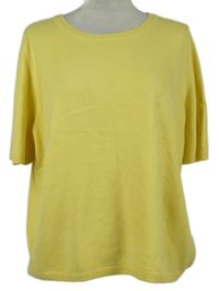 Dámske žlté pletené tričko Classic