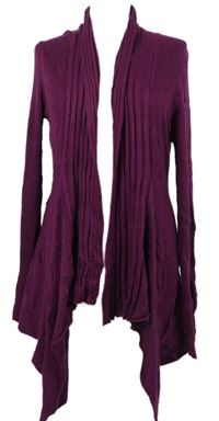 Dámský purpurový svetrový cardigán George 