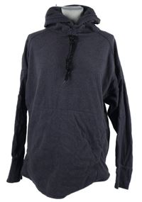 Dámská tmavošedá fleecová mikina s komínovým límcem 