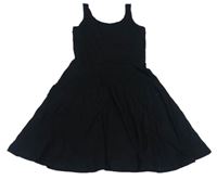 Čierne bavlnené šaty H&M