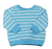 Azurová pruhovaná mikina zn. Primark