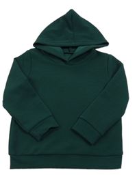 Tmavozelená mikina s kapucňou Shein