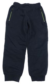 Tmavomodré tepláky se zipy x-mail