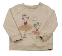 Ružová mikina s baletkami George