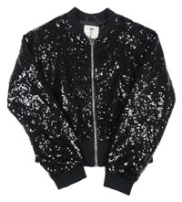 Černá flitrová bunda H&M