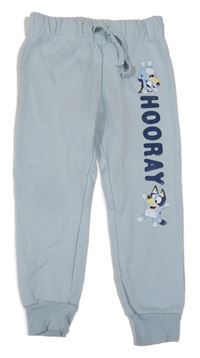Světlemodré tepláky s Bluey a nápisem H&M