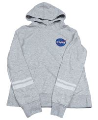 Šedá mikina s kapucí - NASA H&M