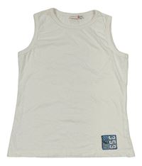 Biely top s číslom NKD