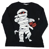 Černé triko s mumií H&M