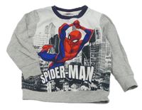 Sivo-biela mikina so Spidermanem Marvel