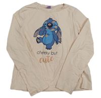 Svetloružové pyžamové tričko so Stitchem Disney